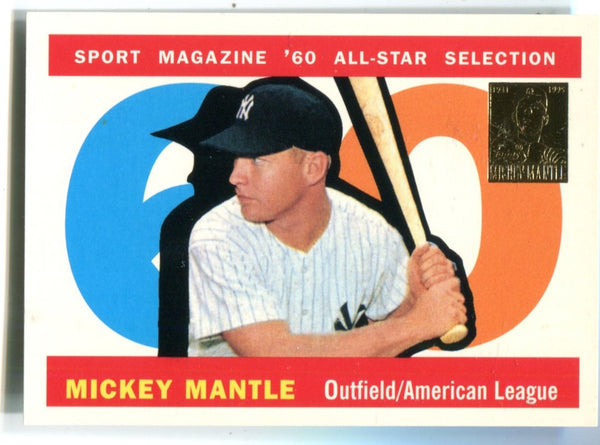 Mickey Mantle 1996 Topps Commemorative Set #563  Card