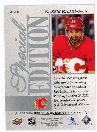 Nazem Kadri 2023-24 Upper Deck series 1 Special Edition #SE-16