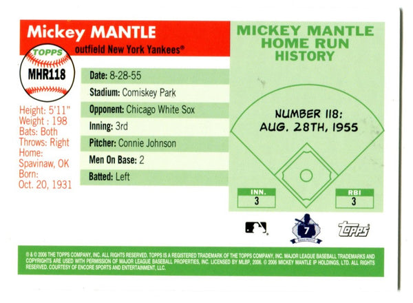 Mickey Mantle 2007 Topps #118 Card