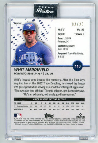 Whit Merrifield 2023 Topps Pristine #110