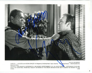 Samuel L Jackson & Kevin Spacey Autographed 8x10 Photo