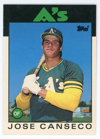 Jose Canseco 1986 Topps #2OT