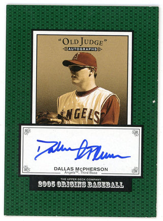 Dallas McPherson Autographed 2005 Upper Deck Origins #DM