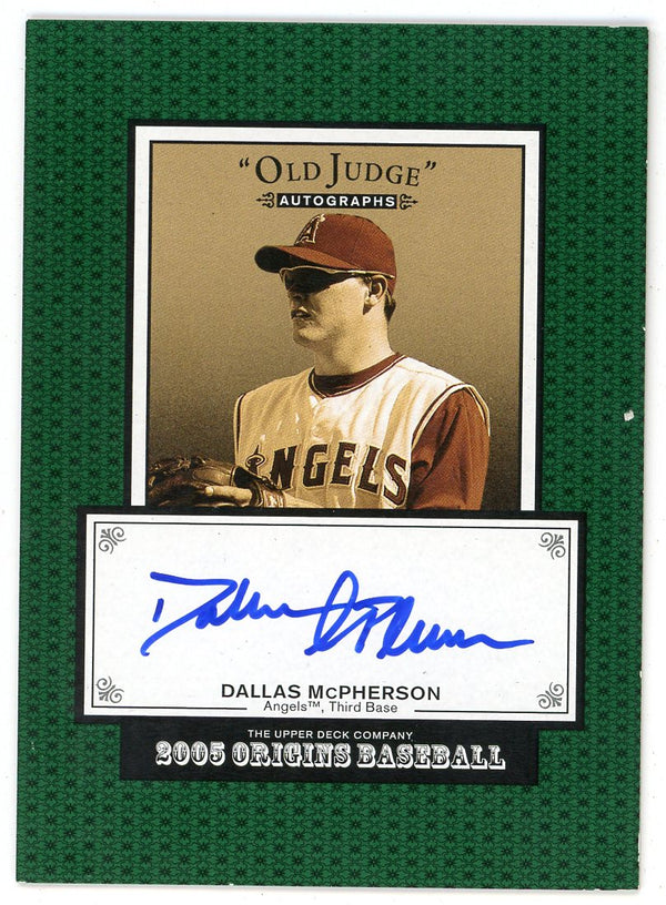 Dallas McPherson Autographed 2005 Upper Deck Origins #DM
