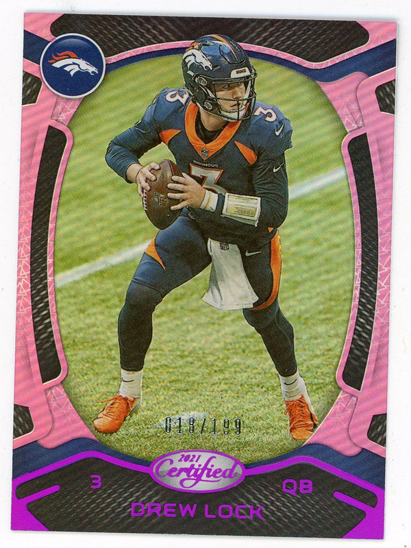Drew Lock 2021 Panini Certified Pink Chrome #40