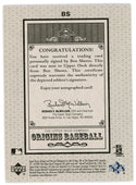 Ben Sheets Autographed 2005 Upper Deck Origins #BS