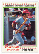 Pete Rose 1978 Topps '77 Record Breaker #5