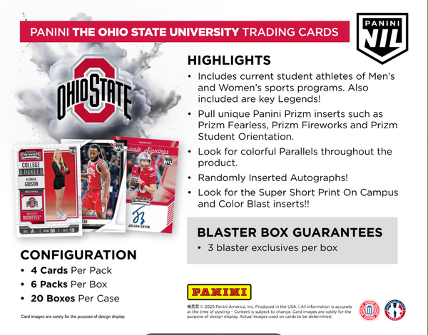 2025 NIL Ohio State NPP Blaster (Find 3 Blaster Exclusive Parallels)