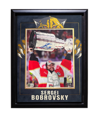 Sergei Bobrovsky Autographed 8x10 Framed Panthers Photo (Beckett)