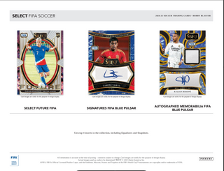 2024-25 Panini Select FIFA Soccer Hobby Blaster Box (Exclusive Ice & Orange Fluorescent)