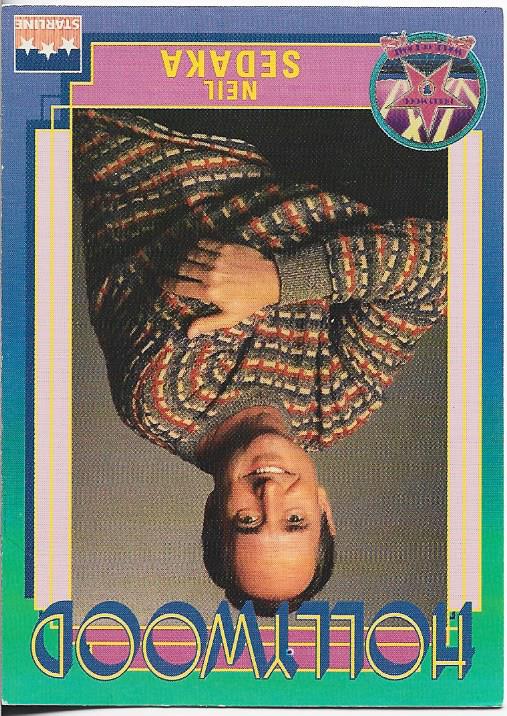 Neil Sedaka 1991 Starline Hollywood Autographed Card #44