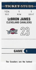LeBron James 2003 Fleer Ticket Studs Card