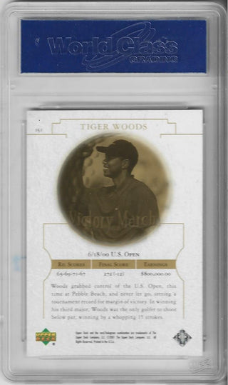 Tiger Woods 2001 Upper Deck Rookie Victory March Card #151 (WCG GEM-MT 10)