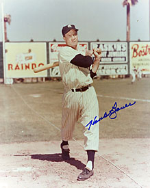 Hank Bauer Autographed 8x10 New York Yankees Baseball Photo