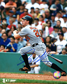 Jay Gibbons Autographed / Signed Hitting 8x10 Photo