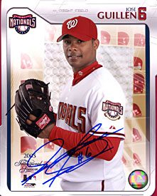 Jose Guillen Autographed 8x10 Baseball Photo