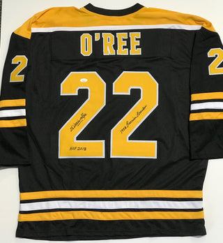Willie O'Ree "HOF 2018 Barrier Breaker 58" Autographed Boston Bruins Jersey (JSA)