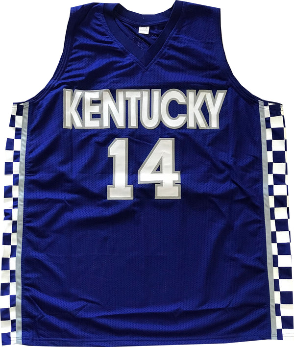 Tyler Herro Autographed Kentucky Wildcat Custom Blue Jersey (JSA)