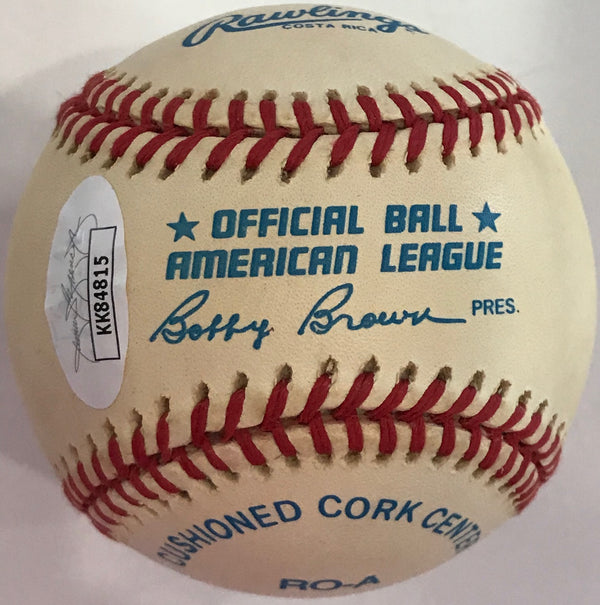 Carl Yastrzemski Autographed Official American League Baseball (JSA)