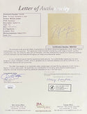 Michael Jordan Autographed Framed 2x4 Cut w/ Unsigned Photo (JSA)