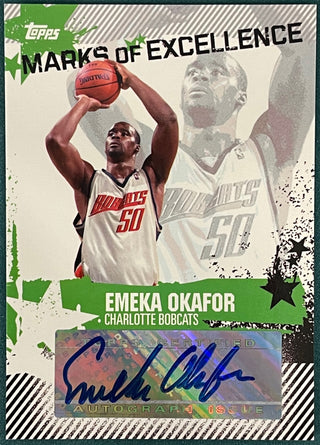 Emeka Okafor 2006 Topps Marks of Excellence Autographed Card
