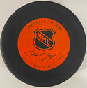 Gump Worsley Autographed Montreal Canadiens Official Puck