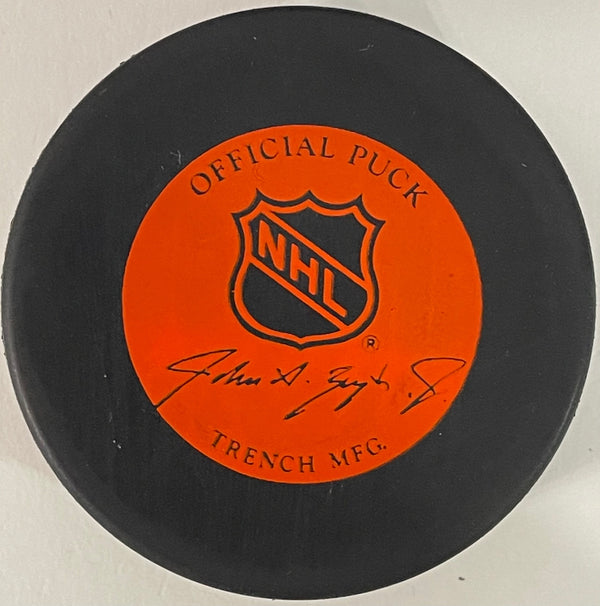 Gump Worsley Autographed Montreal Canadiens Official Puck