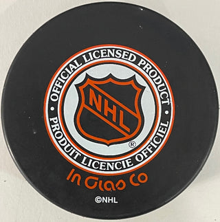 Ed Belfour Autographed Chicago Blackhawks Official Puck