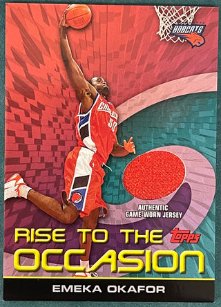 Emeka Okafor 2005-06 Topps Game Used Jersey Card