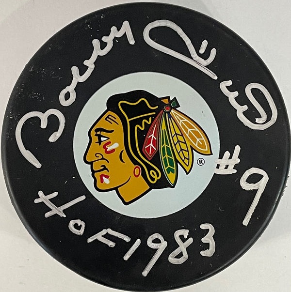 Bobby Hull Autographed Official Chicago Blackhawks Puck