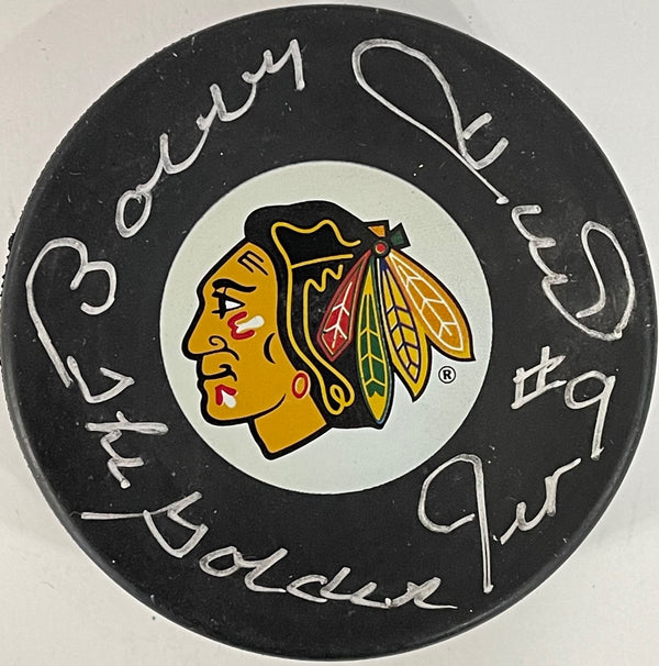 Bobby Hull Autographed Official Chicago Blackhawks Puck
