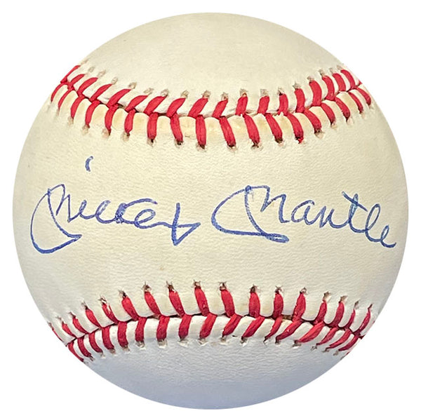 Mickey Mantle Autographed Baseball (PSA Auto Grade 9)