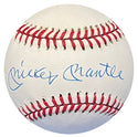 Mickey Mantle Autographed Baseball (PSA Grade 8)