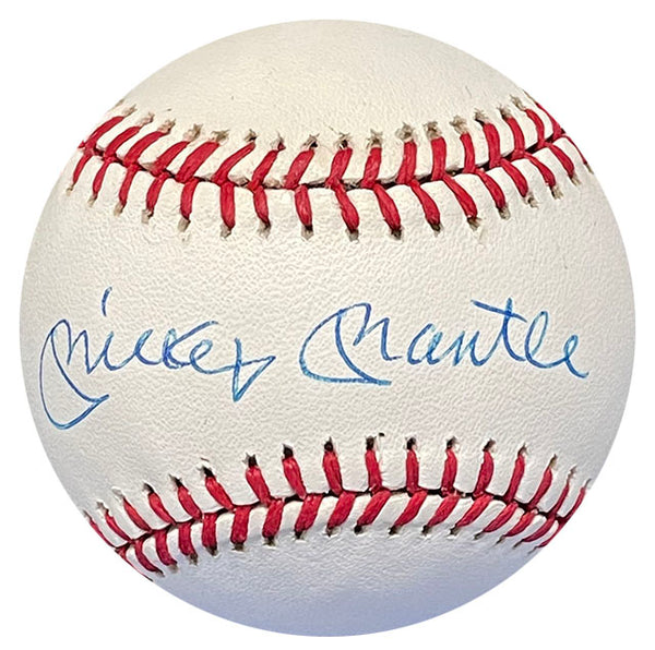 Mickey Mantle Autographed Baseball (PSA Grade 8)