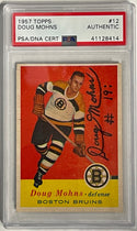 Doug Mohns Autographed 1957-58 Topps Card #12 (PSA)