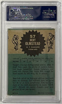Bert Olmstead Autographed 1962-63 Topps Card #57 (PSA)