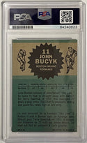 Johnny Bucyk Autographed 1962-63 Topps Card #11 (PSA)