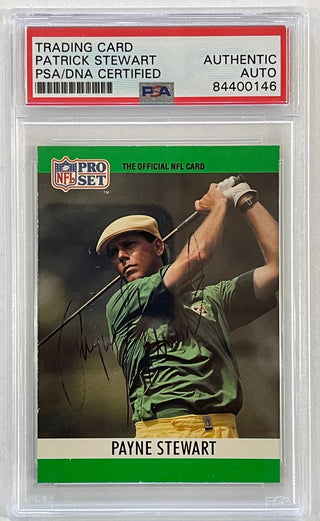 Payne Stewart Autographed 1990 Pro Set Card #1 (PSA)