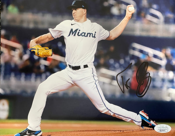 Trevor Rogers Autographed 8x10 Baseball Photo (JSA)