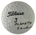 Alberto Sandoval Autographed Titleist 3 Golf Ball