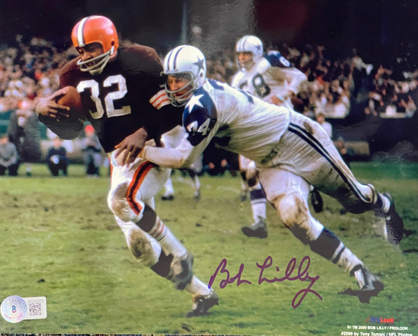 Bob Lilly Autographed 8x10 Football Photo (Beckett)