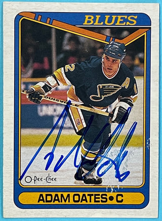 Adam Oates Autographed 1990-91 O-Pee-Chee Card #149