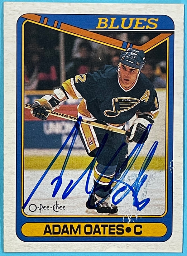 Adam Oates Autographed 1990-91 O-Pee-Chee Card #149