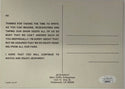 Alex Trebek Autographed Jeopardy 5x7 Promotional postcard (JSA)