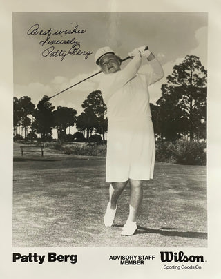 Patty Berg Signed Golf 8x10 Photo