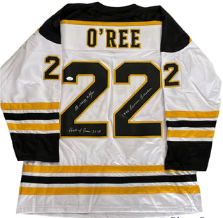 Willie O'Ree "HOF 2018 Barrier Breaker 58" Autographed Boston Bruins Jersey (JSA)