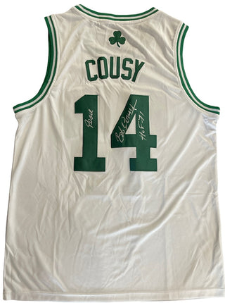 Bob Cousy Autographed Boston Celtics Adidas Jersey