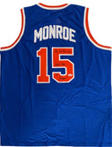 Earl 'The Pearl' Monroe Autographed New York Knicks Blue Jersey (PSA)