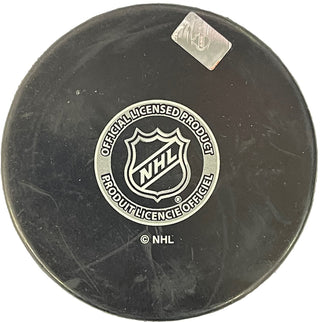 Adam Oates HOF 12 Autographed Boston Bruins Puck