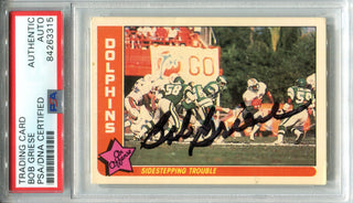 Bob Griese Autographed 1985 Fleer Card (PSA)
